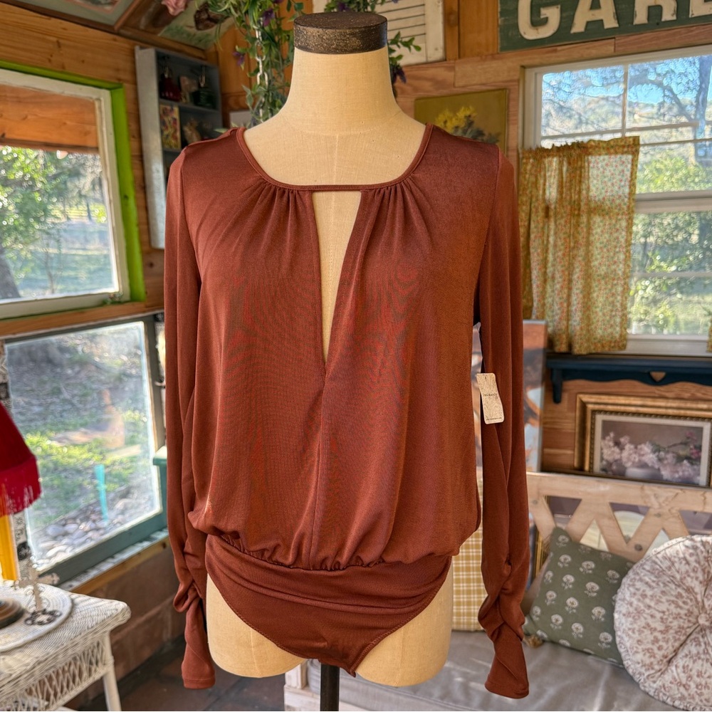 Intimately Free People Deep-V Bodysuit